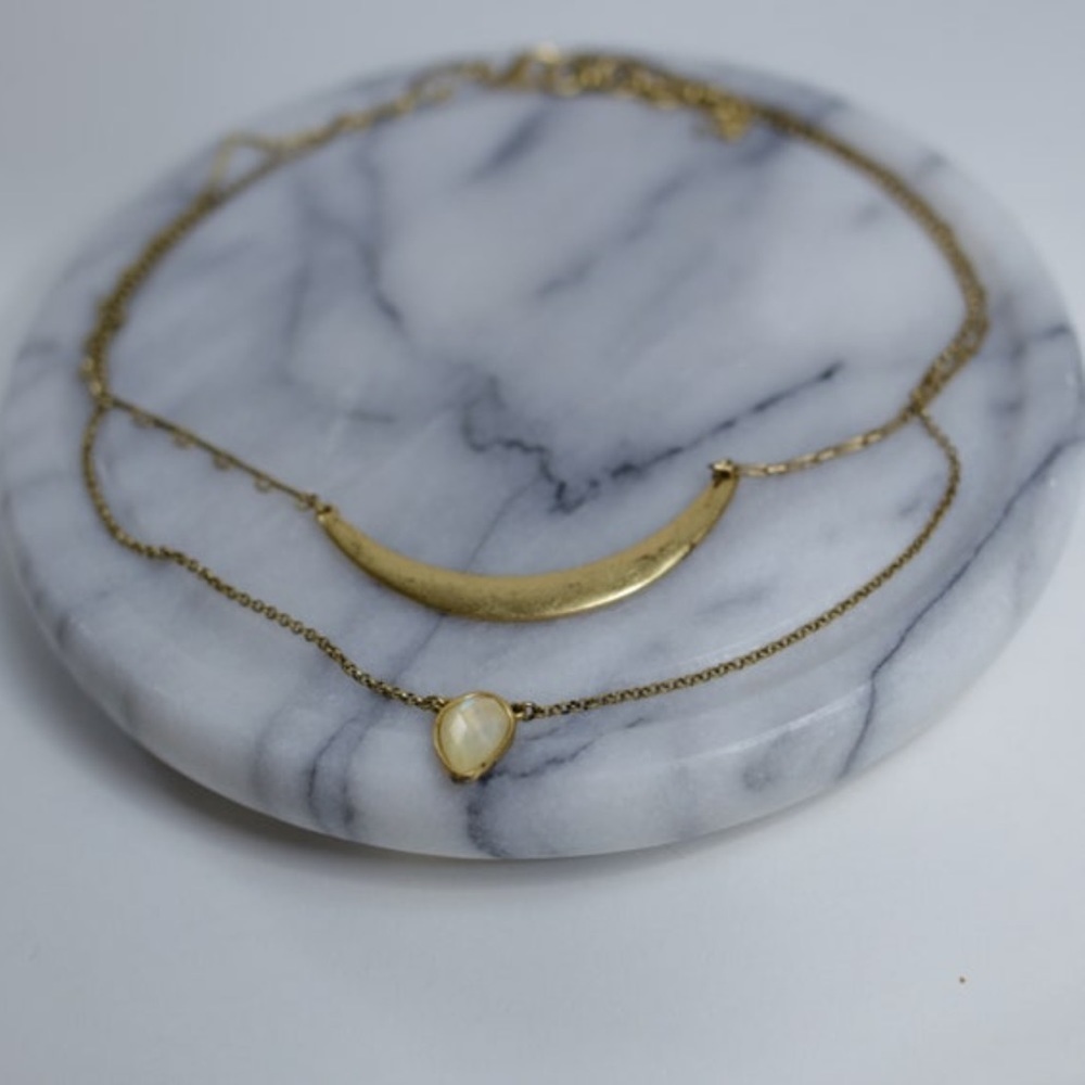 Vintage double-stranded Gem necklace